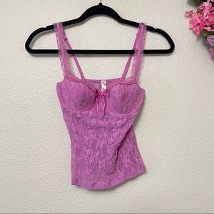 Victoria Secret Lace Lingerie Shirt Size Small